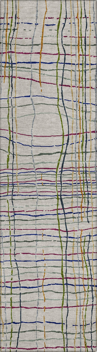 Piper Looms Chantille Stripes ACN998 Putty Machine Washable Area Rug Runner Main Image