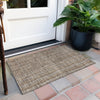 Piper Looms Chantille Stripes ACN998 Taupe Machine Washable Area Rug Scatter Outdoor Lifestyle Image Feature