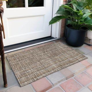 Piper Looms Chantille Stripes ACN998 Taupe Machine Washable Area Rug Scatter Outdoor Lifestyle Image Feature