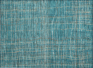 Piper Looms Chantille Stripes ACN998 Teal Machine Washable Area Rug Scatter Main Image
