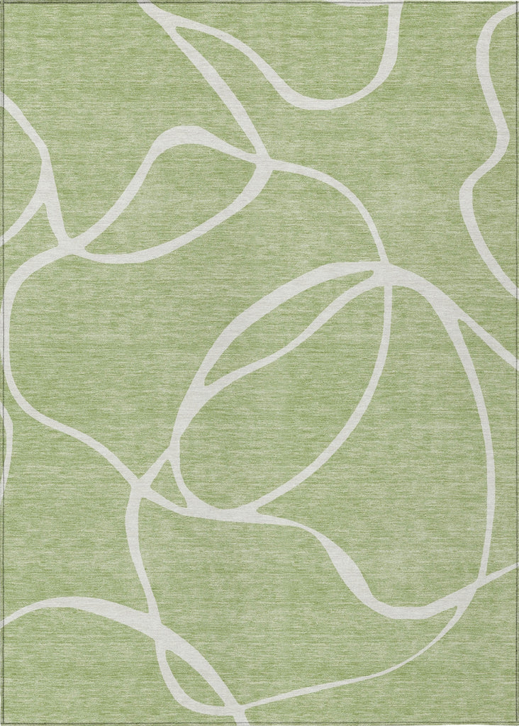 Piper Looms Chantille Swirls ACN999 Aloe Machine Washable Area Rug main image