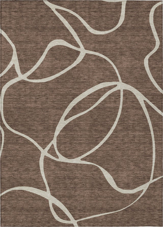 Piper Looms Chantille Swirls ACN999 Brown Machine Washable Area Rug main image