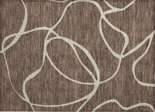 Piper Looms Chantille Swirls ACN999 Brown Machine Washable Area Rug Scatter Main Image