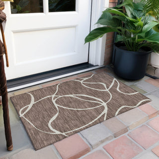 Piper Looms Chantille Swirls ACN999 Brown Machine Washable Area Rug Scatter Outdoor Lifestyle Image Feature
