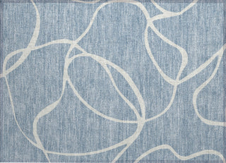 Piper Looms Chantille Swirls ACN999 Denim Machine Washable Area Rug Scatter Main Image