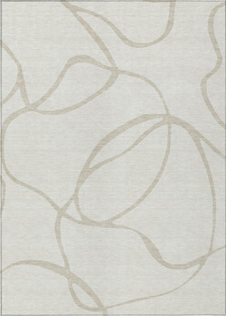 Piper Looms Chantille Swirls ACN999 Ivory Machine Washable Area Rug main image