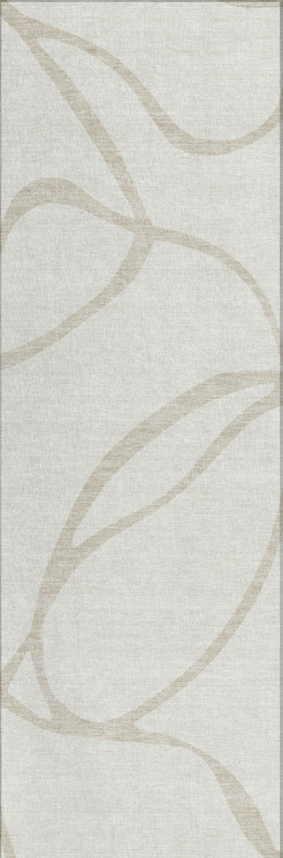 Piper Looms Chantille Swirls ACN999 Ivory Machine Washable Area Rug Runner Main Image
