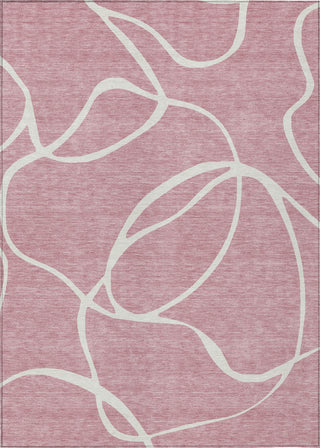 Piper Looms Chantille Swirls ACN999 Pink Machine Washable Area Rug main image