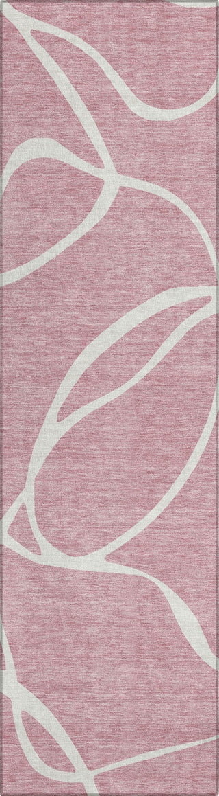 Piper Looms Chantille Swirls ACN999 Pink Machine Washable Area Rug Runner Main Image