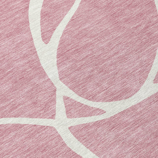 Piper Looms Chantille Swirls ACN999 Pink Machine Washable Area Rug Swatch Image