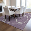 Piper Looms Chantille Swirls ACN999 Purple Machine Washable Area Rug Lifestyle Image Feature