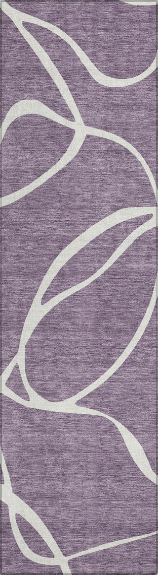 Piper Looms Chantille Swirls ACN999 Purple Machine Washable Area Rug Runner Main Image