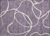 Piper Looms Chantille Swirls ACN999 Purple Machine Washable Area Rug Scatter Main Image