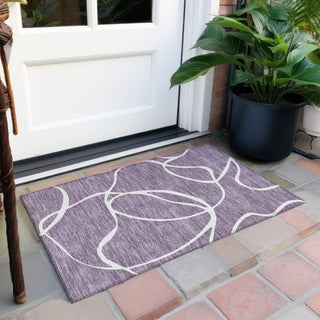 Piper Looms Chantille Swirls ACN999 Purple Machine Washable Area Rug Scatter Outdoor Lifestyle Image Feature