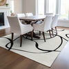 Piper Looms Chantille Swirls ACN999 White Machine Washable Area Rug Lifestyle Image Feature