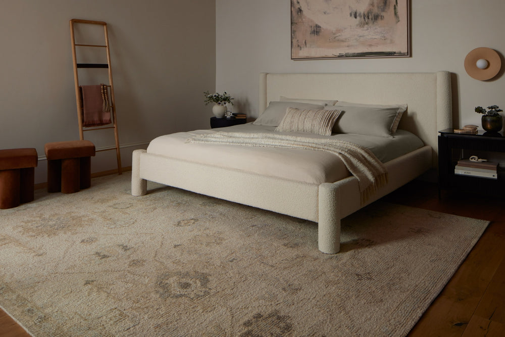 Loloi Adelaide ADE-01 Beige/Ivory/White Area Rug Lifestyle Image Feature