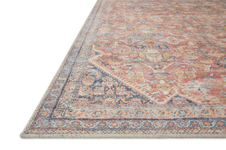 Loloi Adrian ADR-02 Rust / Denim Area Rug Corner Image