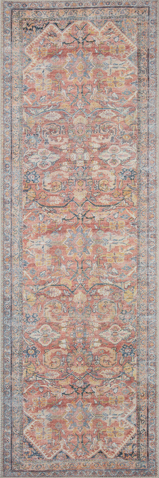 Loloi Adrian ADR-02 Rust / Denim Area Rug Runner Image