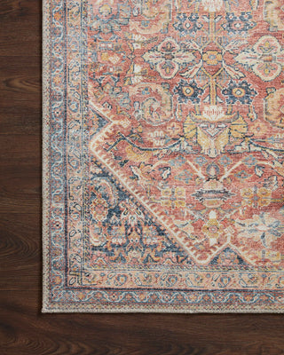 Loloi Adrian ADR-02 Rust / Denim Area Rug Corner Image