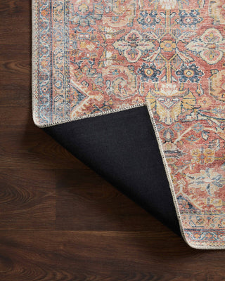 Loloi Adrian ADR-02 Rust / Denim Area Rug Backing Image
