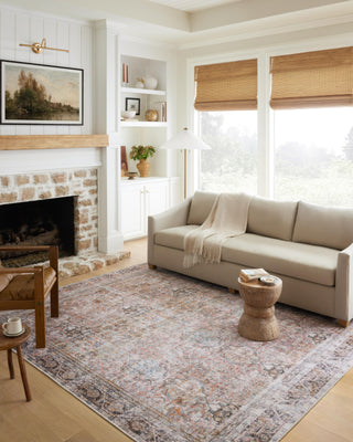 Loloi Adrian ADR-05 Sunset / Charcoal Area Rug Lifestyle Image Feature