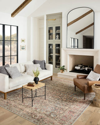 Loloi Adrian ADR-06 Ocean / Clay Area Rug Lifestyle Image Feature