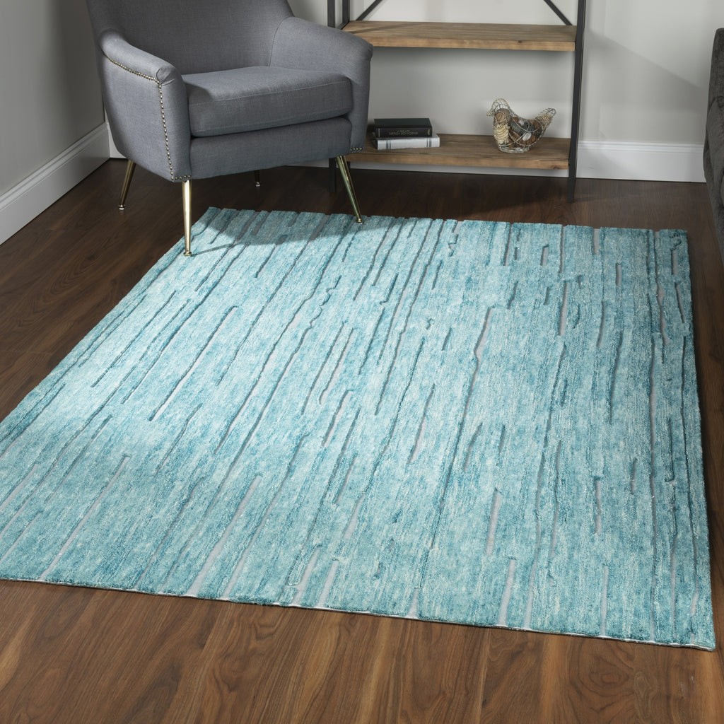 Piper Looms Dazzle ADZ32 Peacock Area Rug Lifestyle Image Feature