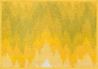 Loloi Terrace HTC02 Ivory / Citron Area Rug aerial 1-8 x 2-6