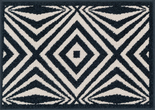 Loloi Terrace HTC04 Ivory / Navy Area Rug aerial 1-8 x 2-6
