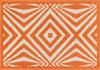 Loloi Terrace HTC04 Ivory / Orange Area Rug aerial 1-8 x 2-6