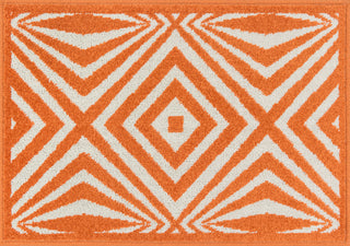 Loloi Terrace HTC04 Ivory / Orange Area Rug aerial 1-8 x 2-6