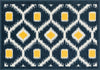 Loloi Terrace HTC08 Navy / Lemon Area Rug aerial 1-8 x 2-6