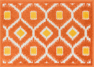 Loloi Terrace HTC08 Orange / Lemon Area Rug aerial 1-8 x 2-6