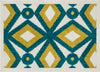 Loloi Terrace HTC09 Teal / Citron Area Rug aerial 1-8 x 2-6