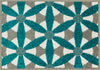 Loloi Terrace HTC15 Grey / Teal Area Rug aerial 1-8 x 2-6