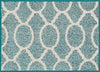 Loloi Terrace HTC20 Teal / Ivory Area Rug aerial 1-8 x 2-6