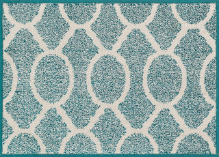 Loloi Terrace HTC20 Teal / Ivory Area Rug aerial 1-8 x 2-6
