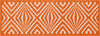 Loloi Terrace HTC04 Ivory / Orange Area Rug aerial 1-8 x 5