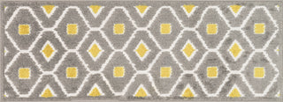 Loloi Terrace HTC08 Grey / Citron Area Rug aerial 1-8 x 5