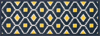 Loloi Terrace HTC08 Navy / Lemon Area Rug aerial 1-8 x 5