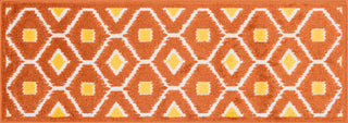 Loloi Terrace HTC08 Orange / Lemon Area Rug aerial 1-8 x 5