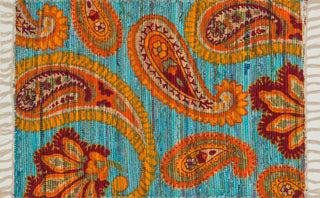 Loloi Aria HAR08 Blue / Multi Area Rug aerial 2-3 x 3-9