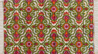 Loloi Aria HAR24 Green / Pink Area Rug aerial 2-3 x 3-9