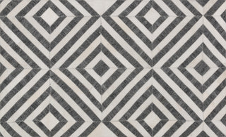 Loloi Dorado DB-03 Charcoal / Ivory Area Rug aerial 2-3 x 3-9