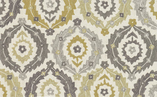 Loloi Francesca FC-26 Ivory / Graphite Area Rug aerial 2-3 x 3-9