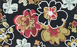 Loloi Juliana JL-07 Black / Multi Area Rug aerial 2-3 x 3-9