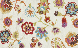 Loloi Juliana JL-22 Ivory / Floral Area Rug aerial 2-3 x 3-9