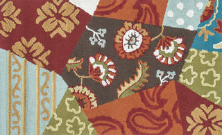 Loloi Juliana JL-23 Rust / Patch Area Rug aerial 2-3 x 3-9