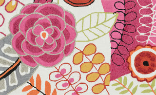 Loloi Juliana JL-24 Ivory / Berry Area Rug aerial 2-3 x 3-9