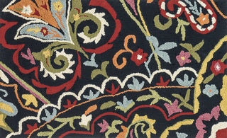 Loloi Juliana JL-32 Black Area Rug aerial 2-3 x 3-9